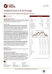 1H18 results beat;downstream growth on track