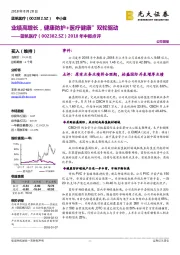 2018年中报点评：业绩高增长，健康防护+医疗健康”双轮驱动