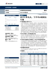 2018年半年报点评：在手订单充足，下半年业绩增长可期