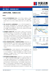 业绩符合预期,远期成长无忧