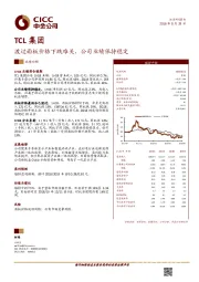 渡过面板价格下跌难关，公司业绩保持稳定