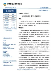 业绩符合预期,国内市场增长强劲