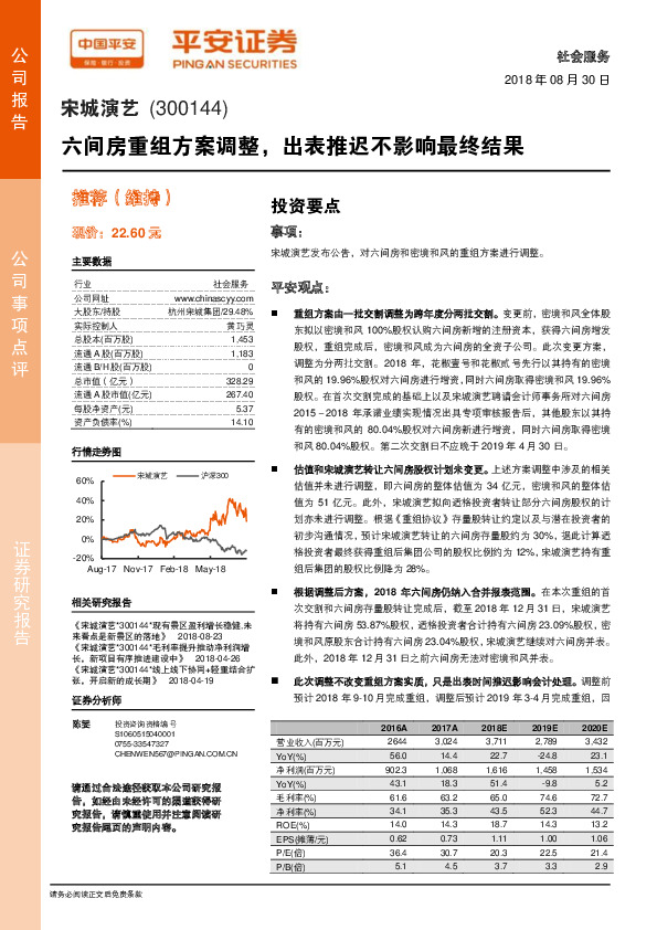 六间房重组方案调整，出表推迟不影响最终结果