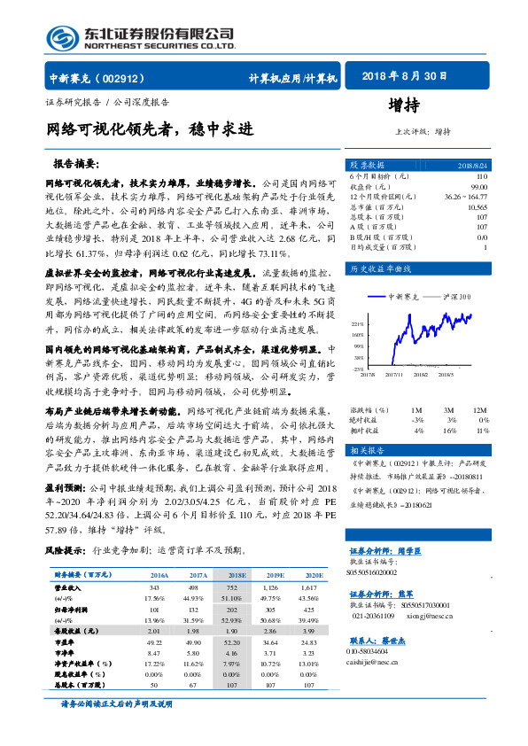 网络可视化领先者，稳中求进