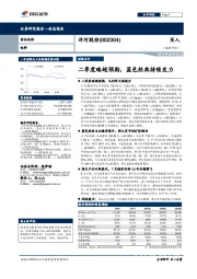 二季度略超预期，蓝色经典持续发力