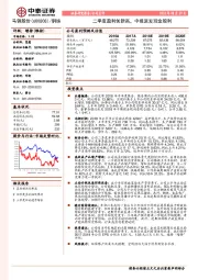 二季度盈利创新高，中报派发现金股利