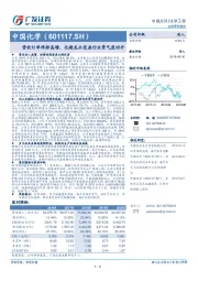 营收订单保持高增，化建龙头受益行业景气度回升