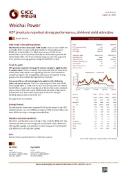 HDT products reported strong performance; dividend yield attractive