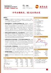 今年业绩承压,5G龙头再出发