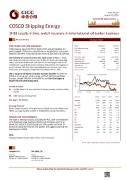 1H18 results in line; watch recovery in international oil tanker business