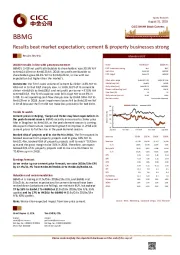 Results beat market expectation; cement & property businesses strong
