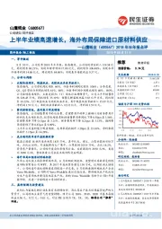 2018年半年报点评：上半年业绩高速增长，海外布局保障进口原材料供应