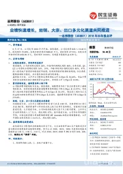 2018年半年报点评：业绩快速增长，经销、大宗、出口多元化渠道共同推进