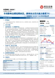 2018年半年报点评：市场影响业绩短期承压，拥有自主芯片能力备战5G