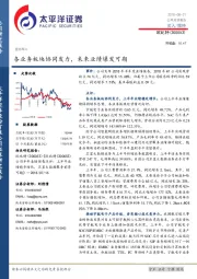 各业务板块协同发力,未来业绩爆发可期