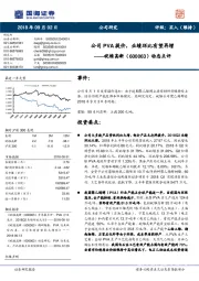 动态点评：公司PVA提价，业绩环比有望再增