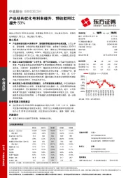 产品结构优化毛利率提升，预收款同比提升53%