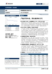 2018年半年报点评：产能扩张加速，股权激励动力足
