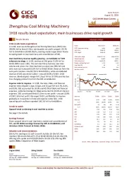 1H18 results beat expectation; main businesses drive rapid growth