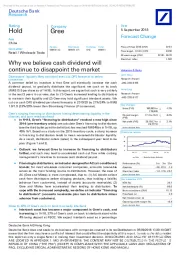 Why we believe cash dividend will continue to disappoint the market