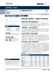 打造全国产能布局，把握行业发展机会