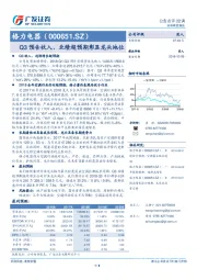 Q3预告收入、业绩超预期彰显龙头地位