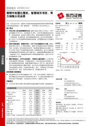 相继中标雷达整机、智慧城市项目，有力保障公司业绩