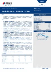 重大事项点评：收购老牌企业威远，原药制剂更上一层楼