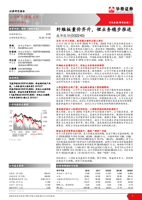 纤维板量价齐升，锂业务稳步推进