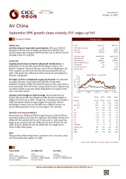 September RPK growth slows notably; PLF edges up YoY