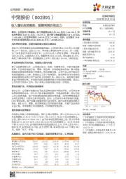 收入增长依然强劲,短期利润仍有压力