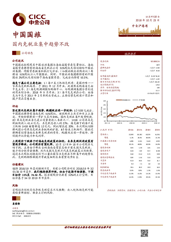 国内免税业集中趋势不改