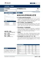 被低估的民营新能源运营商