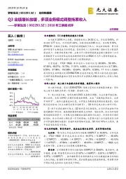 2018年三季报点评:Q3业绩增长放缓,多项业务模式调整拖累收入