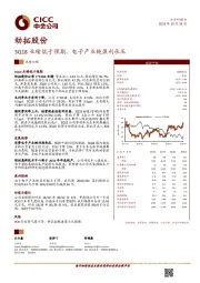 3Q18业绩低于预期，电子产业链盈利承压