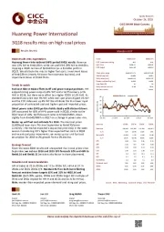 3Q18 results miss on high coal prices