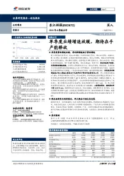 2018年三季报点评:单季度业绩增速放缓,期待在手产能释放