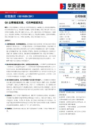 Q3业绩增速放缓,毛利率继续承压