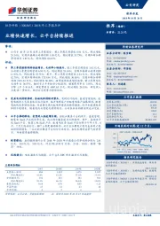2018年三季报点评：业绩快速增长，云平台持续推进