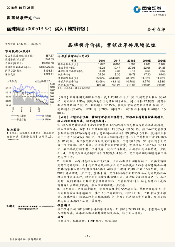 品牌提升价值，营销改革体现增长拉