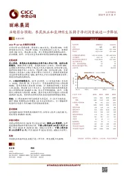 业绩符合预期，参芪扶正和鼠神经生长因子净利润贡献进一步降低