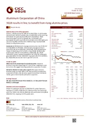 3Q18 results in line; to benefit from rising alumina prices