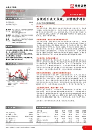 多渠道引流见成效,业绩稳步增长