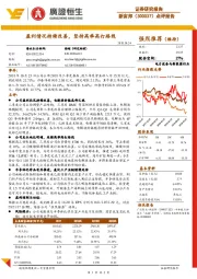 点评报告：盈利情况持续改善，坚持高举高打路线