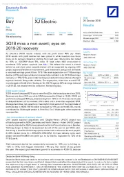 3Q18 miss a non-event; eyes on 2019-20 recovery