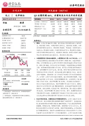 Q3业绩同增46%，杀菌剂龙头内生外延齐发展