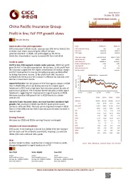 Profit in line;YoY FYP growth slows