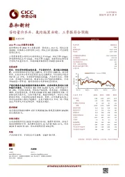 芳纶量价齐升，氨纶拖累业绩，三季报符合预期