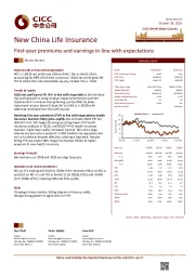 First-year premiums and earnings in line with expectations