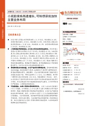 2018年三季报点评：小间距保持高速增长，可转债获批加快主营业务布局